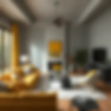 Magnificent Exploring the Aesthetic Appeal of Yellow and Grey Pictures in Interior Design