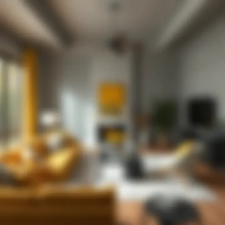 Magnificent Exploring the Aesthetic Appeal of Yellow and Grey Pictures in Interior Design