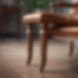 Elegant chair leg stoppers in a modern living room setting.