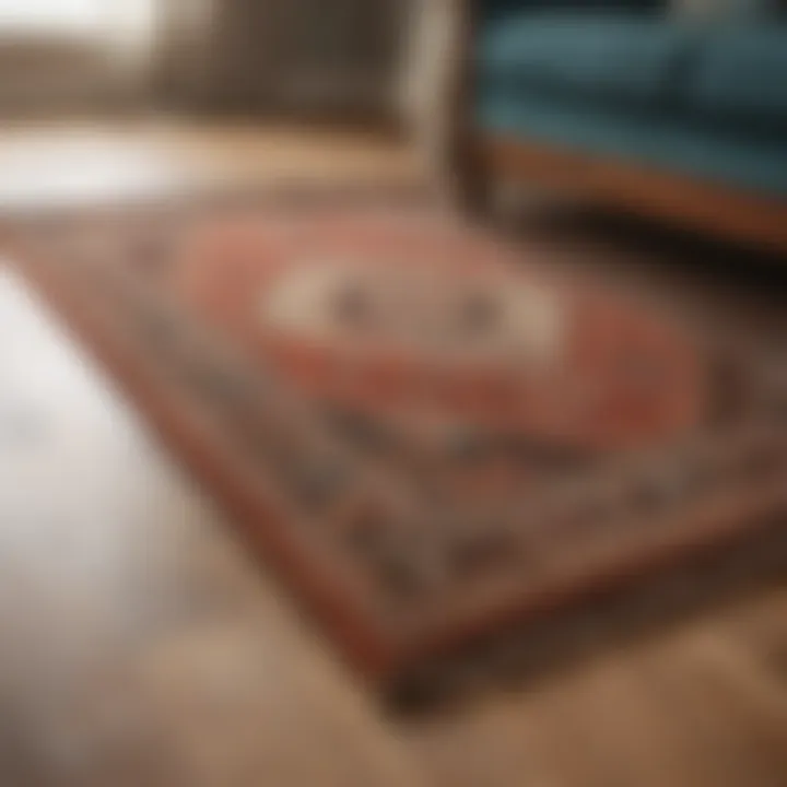 Aesthetic appeal of a rug with a well-fitted pad underneath