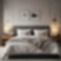 Elegant modern bedroom set showcasing minimalist design