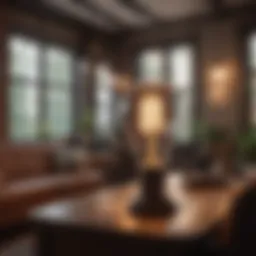 Vintage Edison bulb illuminating a cozy living space with modern decor