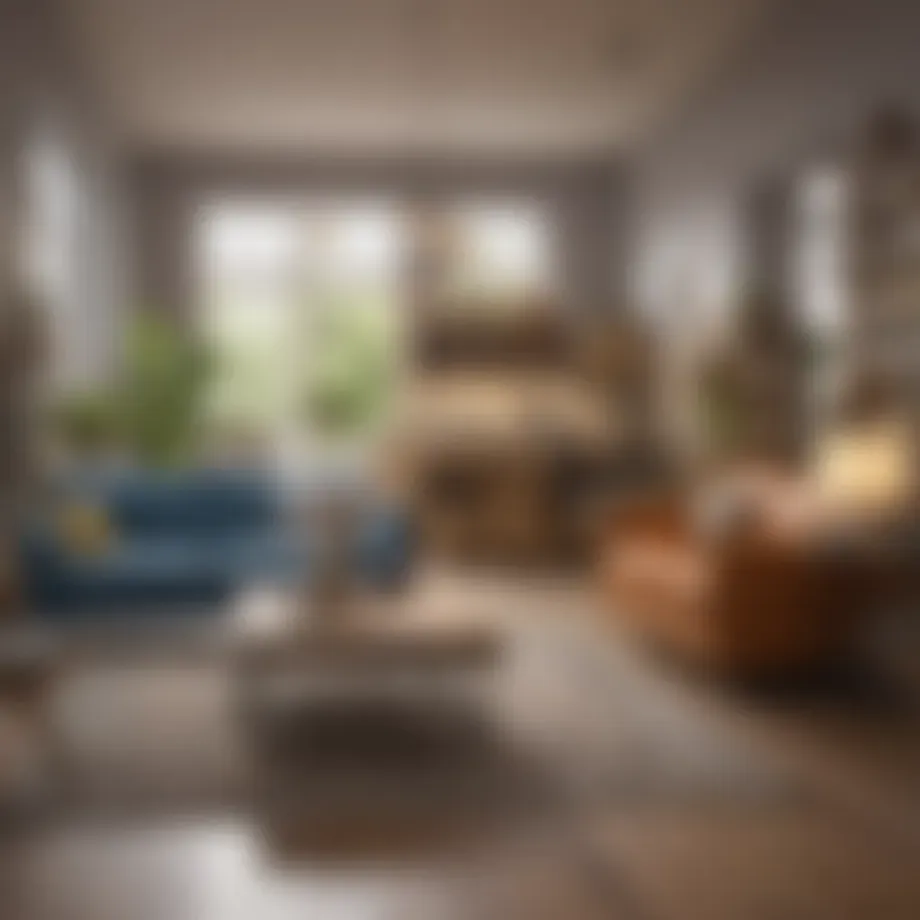 A spacious cash and carry furniture store showcasing diverse furniture styles