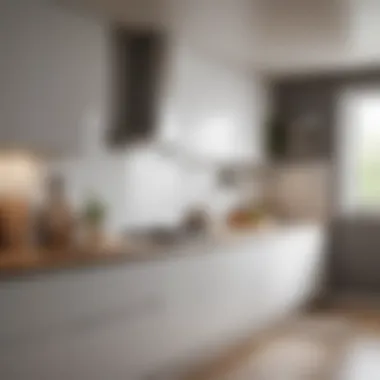 Minimalist Integration: Flush Mounts in the Kitchen Flush mount lights integrated into a minimalist kitchen interior
