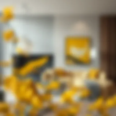 Exploring the Aesthetic Appeal of Yellow and Grey Pictures in Interior Design Introduction