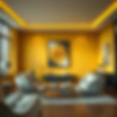 Exploring the Aesthetic Appeal of Yellow and Grey Pictures in Interior Design Summary