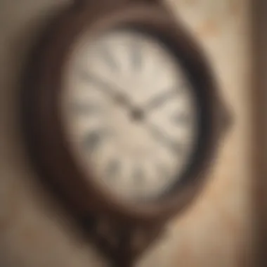 Vintage-inspired wall clock featuring intricate details