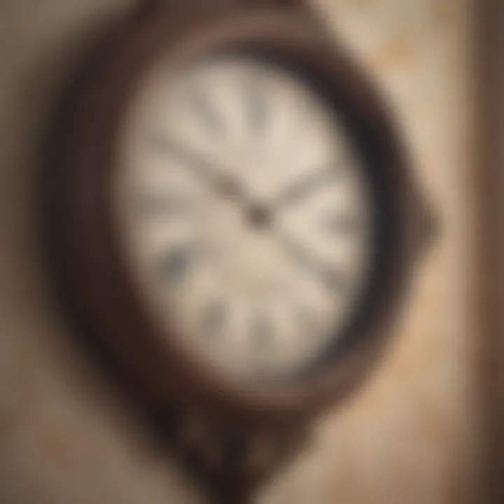 Vintage-inspired wall clock featuring intricate details