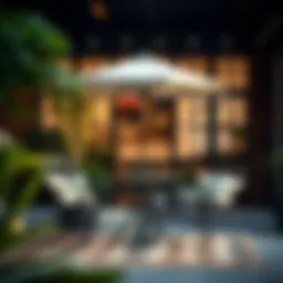 Exploring the Outdoor Bistro Table Set with Umbrella Hole Introduction