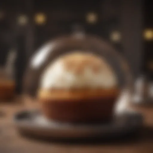 Elegant spherical cake showcasing the unique design of a sphere baking pan