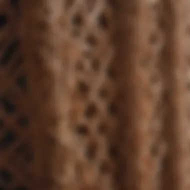 Close-up of intricate wicker weaving patterns